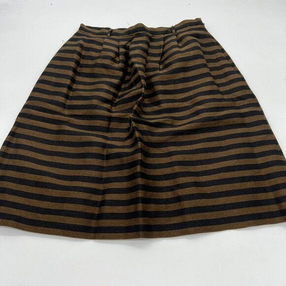Madewell Dresses & Skirts - Madewell Linen & Silk Bronze Striped Mini Skirt Size 0